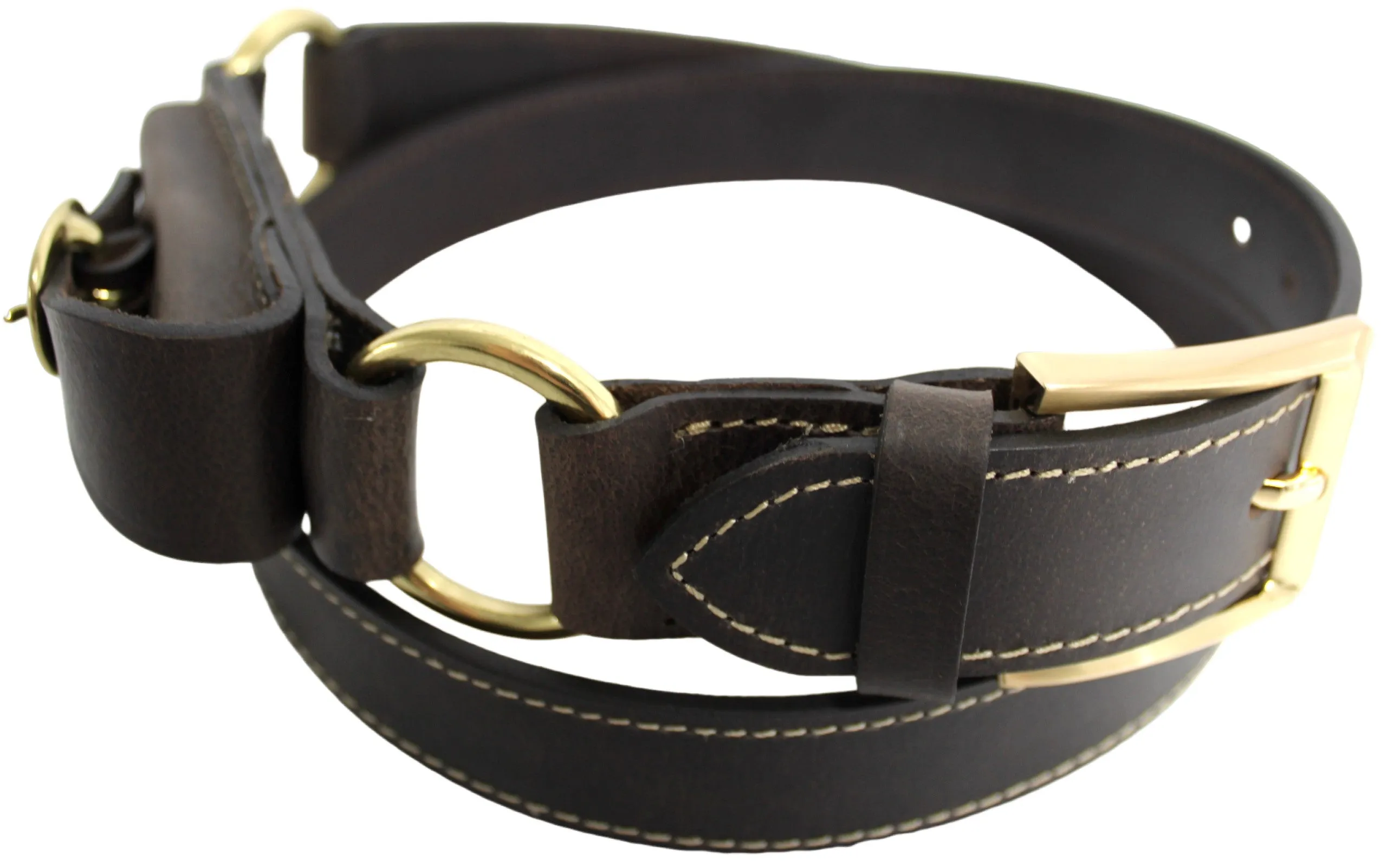 Quality Full Grain Leather Hobble Belt. Colour: Brown. Style No: 42029.