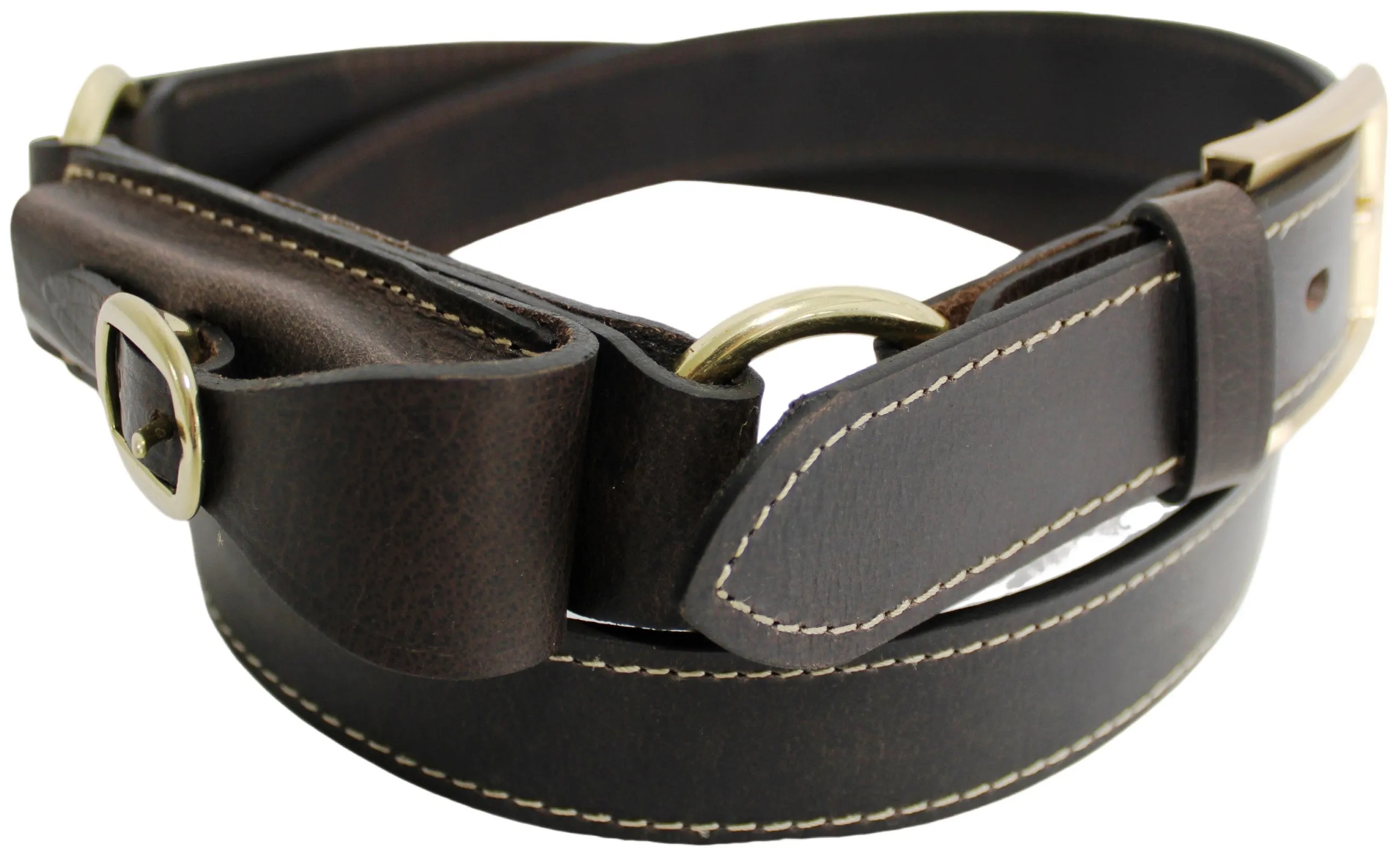 Quality Full Grain Leather Hobble Belt. Colour: Brown. Style No: 42029.