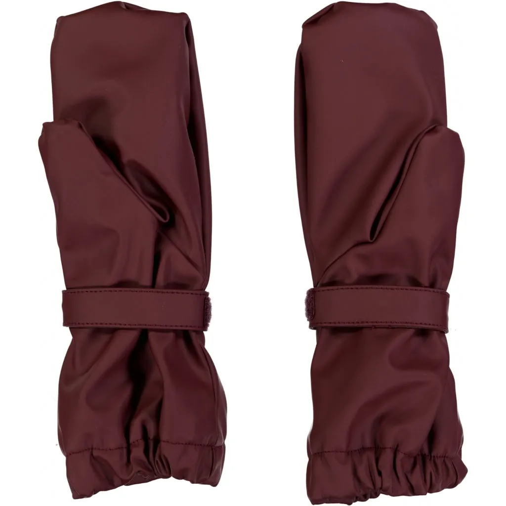 Rain Mittens Rily - maroon