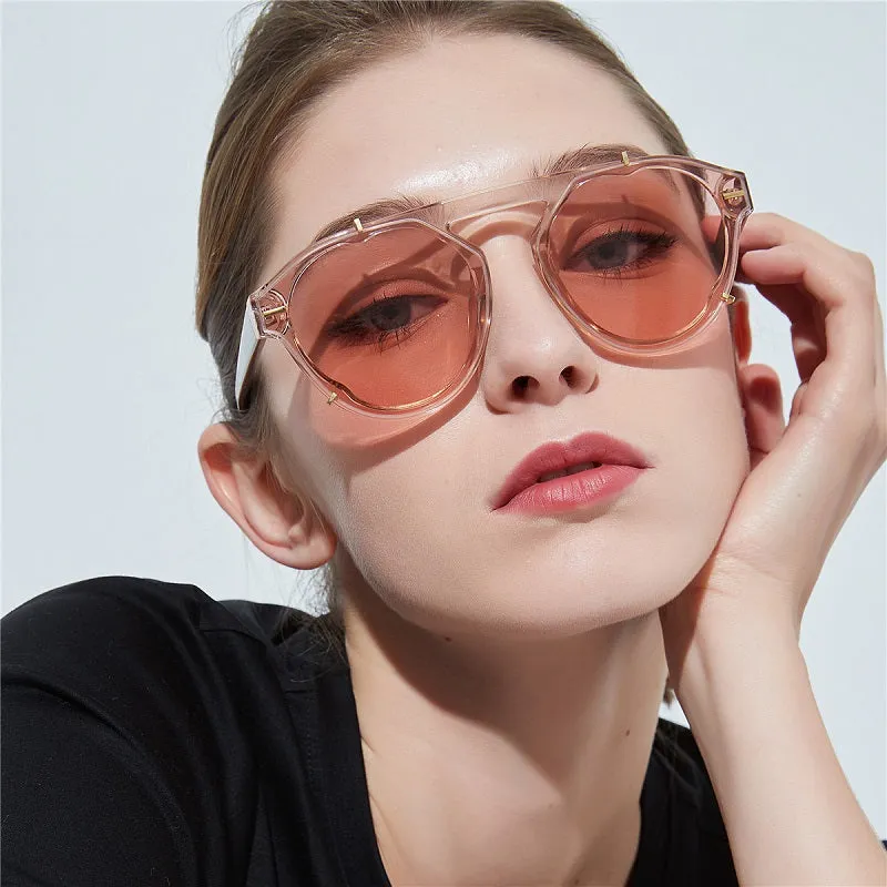 Retro Irregular Frame Sunglasses