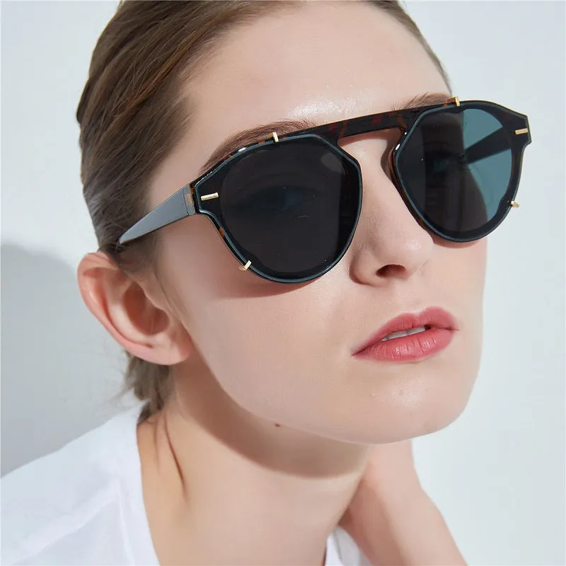 Retro Irregular Frame Sunglasses