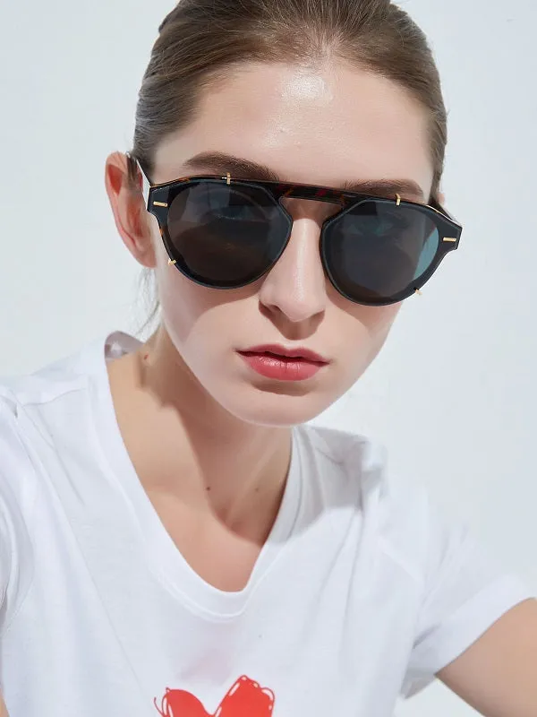 Retro Irregular Frame Sunglasses