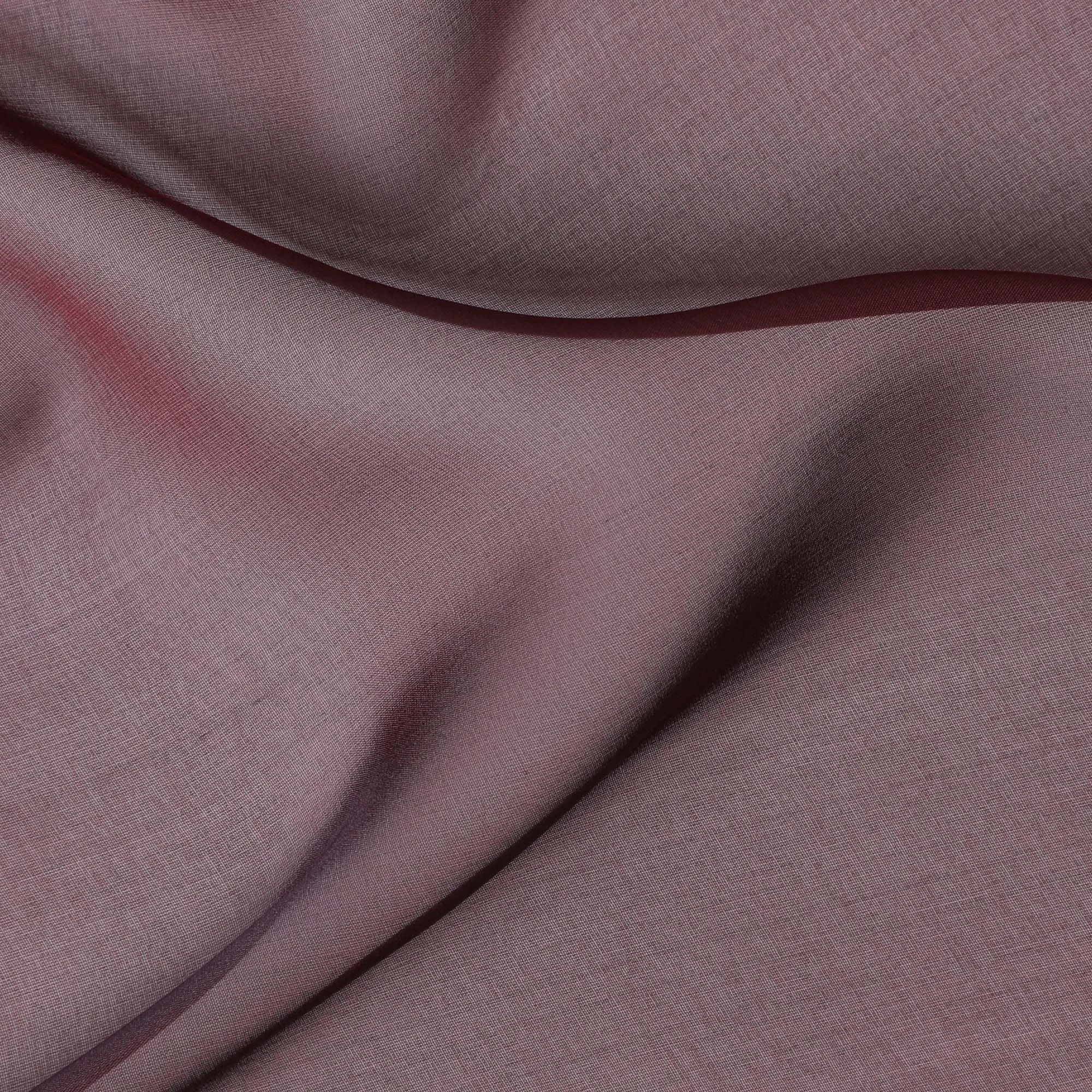 Rich Burgundy Silk Chiffon Fabric - Buy Online, 110cm Wide, Exquisite Changent Weave, South Korean Made-D18148