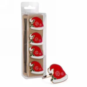 Santa Hat Napkin Rings (Set of 4)