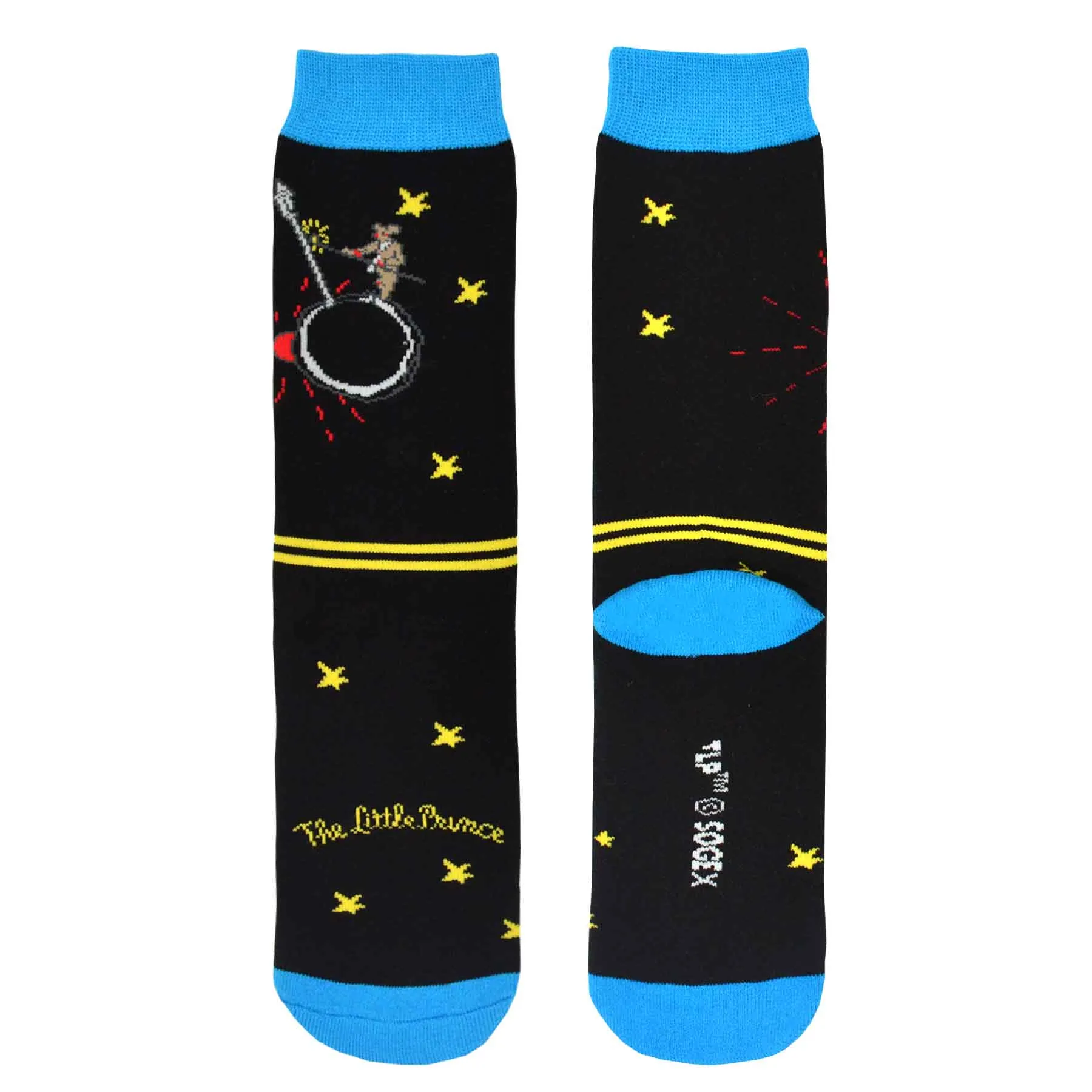 Single Pair Little Prince Knitted Half Cushion Cotton Crew Socks