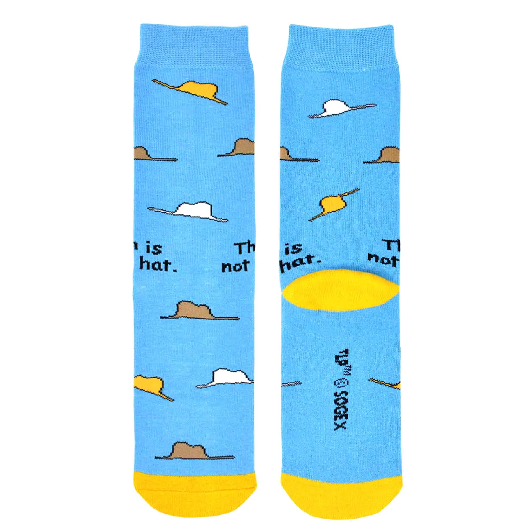 Single Pair Little Prince Knitted Half Cushion Cotton Crew Socks