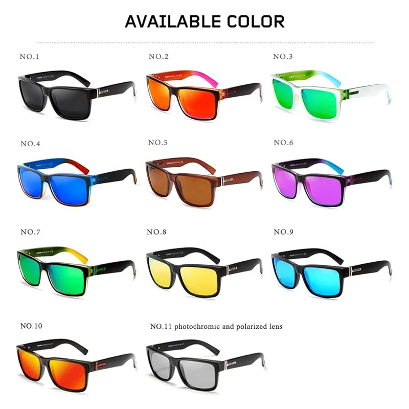 Square Sport Polarized with Colorful Lenses Men Sunglasses