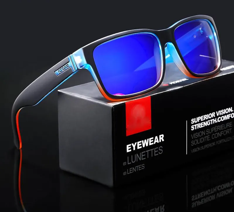 Square Sport Polarized with Colorful Lenses Men Sunglasses