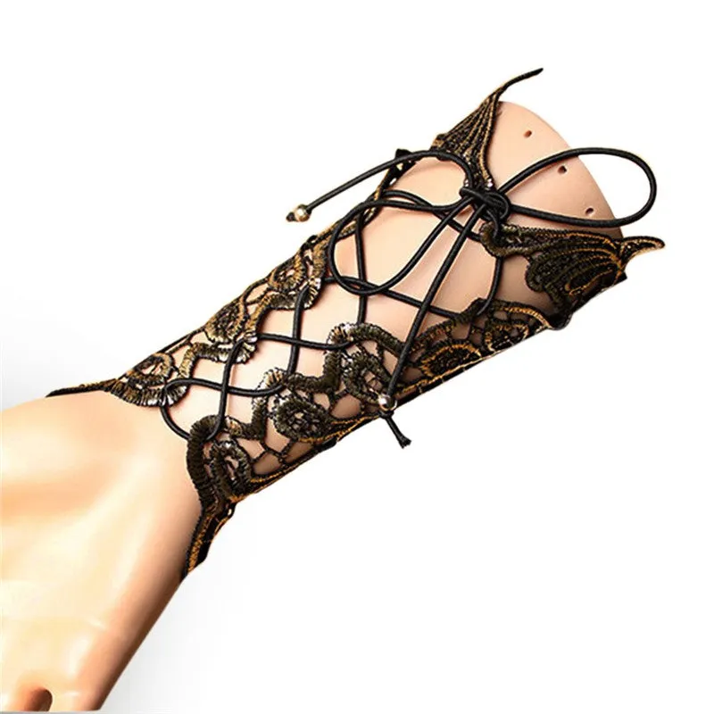 Stylish Steampunk-Designed Lace Gloves