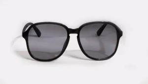 TOPANGA BLACK RETRO SUNGLASSES