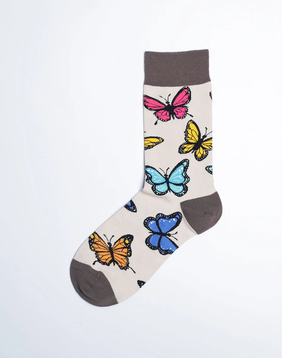 Women's Bunches of Butterflies Crew Socks