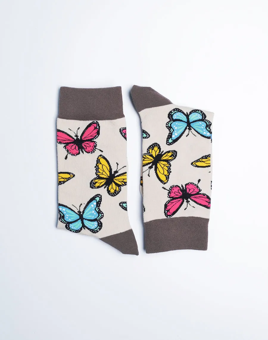 Women's Bunches of Butterflies Crew Socks