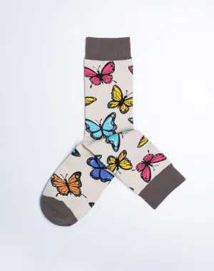 Women's Bunches of Butterflies Crew Socks