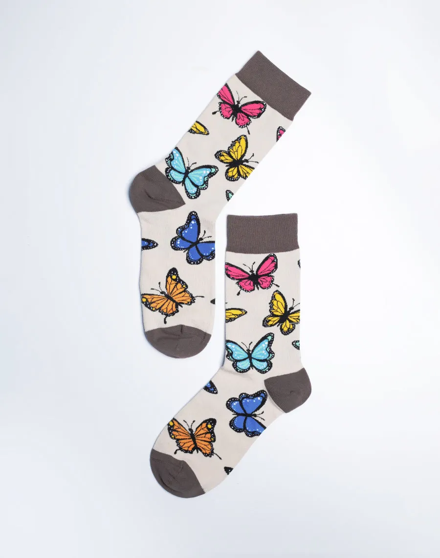 Women's Bunches of Butterflies Crew Socks